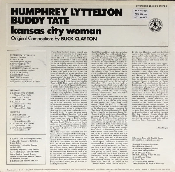 Humphrey Lyttelton / Buddy Tate : Kansas City Woman (LP, Album)