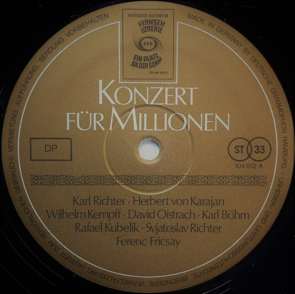 Various : Konzert Für Millionen (LP, Comp, RE)