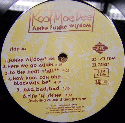 Kool Moe Dee : Funke Funke Wisdom (LP, Album)
