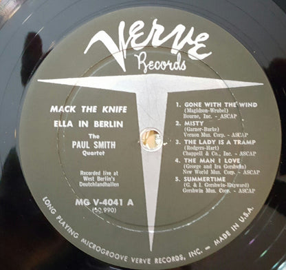 Ella Fitzgerald : Mack The Knife - Ella In Berlin (LP, Album, Mono)