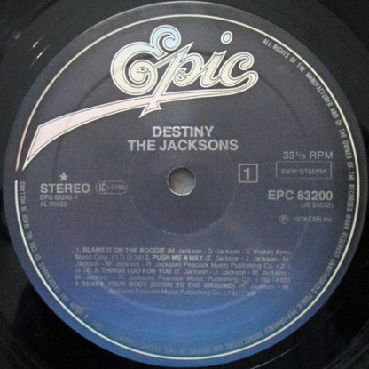 The Jacksons : Destiny (LP, Album, Gat)