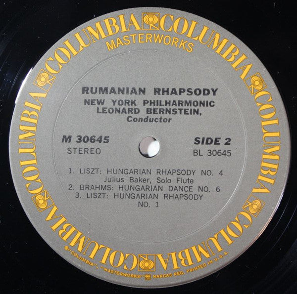 Leonard Bernstein, New York Philharmonic : Rumanian Rhapsody (LP, Album)
