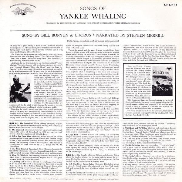 Bill Bonyun : Songs Of Yankee Whaling (LP, Album)