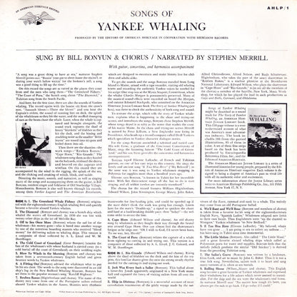 Bill Bonyun : Songs Of Yankee Whaling (LP, Album)