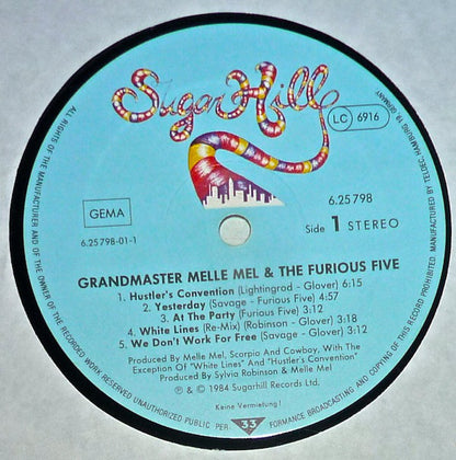 Grandmaster Melle Mel & The Furious Five : Grandmaster Melle Mel And The Furious Five (LP, Album)