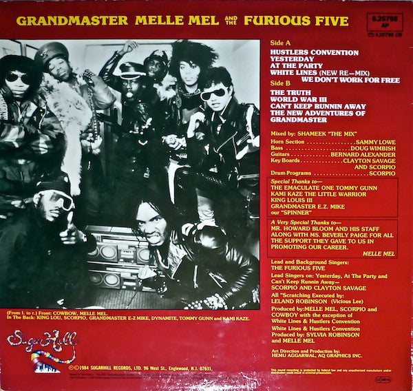 Grandmaster Melle Mel & The Furious Five : Grandmaster Melle Mel And The Furious Five (LP, Album)