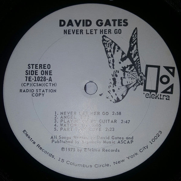 David Gates : Never Let Her Go (LP, Promo)