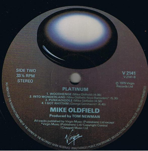 Mike Oldfield : Platinum (LP, Album, 3rd)