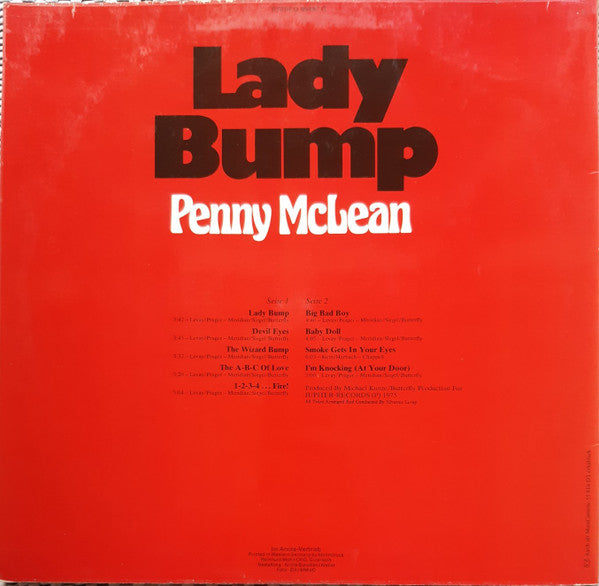 Penny McLean : Lady Bump (LP, Album)