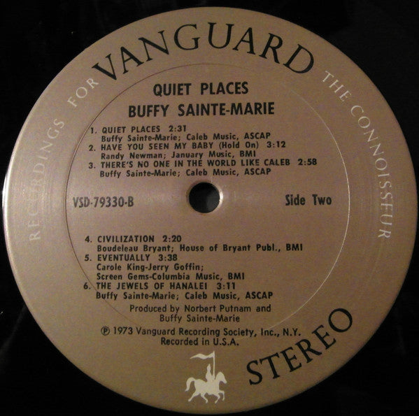 Buffy Sainte-Marie : Quiet Places (LP, Album)