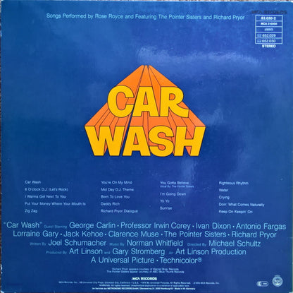Rose Royce : Car Wash (Original Motion Picture Soundtrack) (2xLP, Album, Gat)