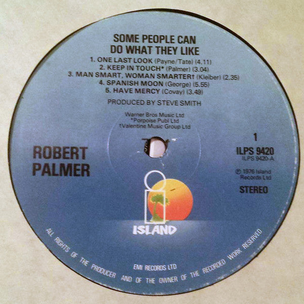 Robert Palmer : Some People Can Do What They Like (LP, Album)