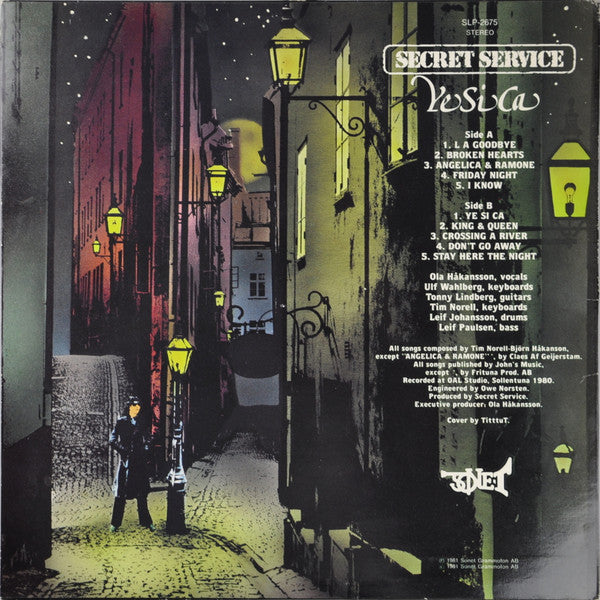 Secret Service : Ye Si Ca (LP, Album)