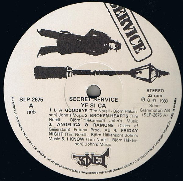 Secret Service : Ye Si Ca (LP, Album)