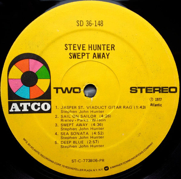 Steve Hunter : Swept Away (LP, Album, Pre)