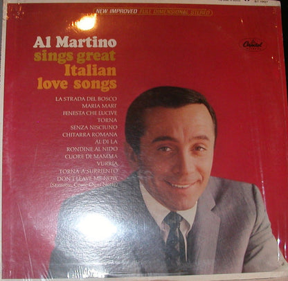 Al Martino : Sings Great Italian Love Songs (LP)