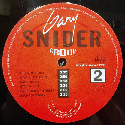 Gary Snider Group : Gary Snider Group (LP, Album)