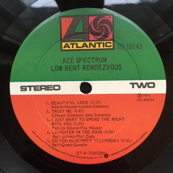 Ace Spectrum : Low Rent Rendezvous (LP, Album, RI)