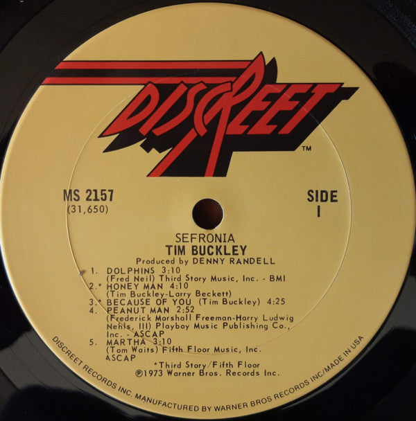 Tim Buckley : Sefronia (LP, Album)