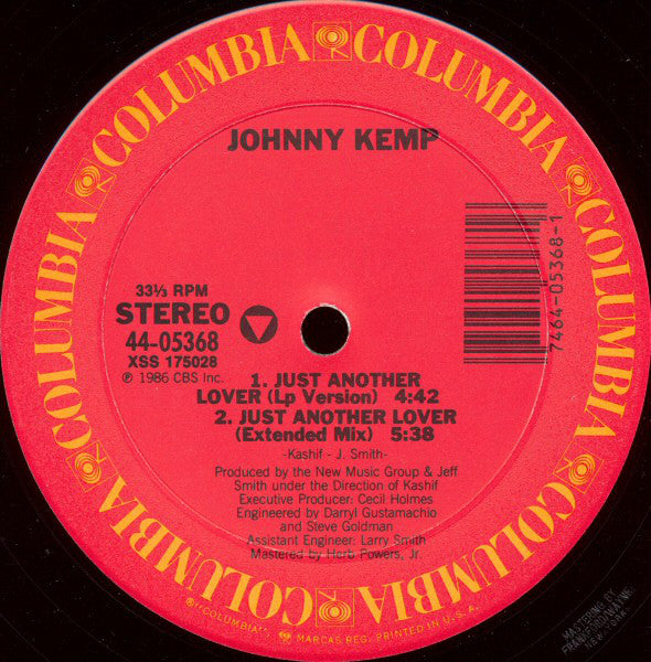 Johnny Kemp : Just Another Lover (12")