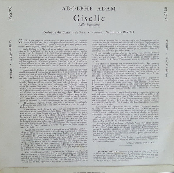 Adolphe C. Adam, Orchestre Des Concerts De Paris Direction Gianfranco Rivoli : Giselle (LP, Album)