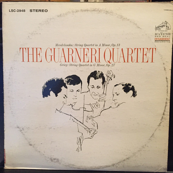 Guarneri Quartet / Felix Mendelssohn-Bartholdy, Edvard Grieg : String Quartet In A Minor, Op. 13 / String Quartet In G Minor, Op. 27 (LP, Album, RE)