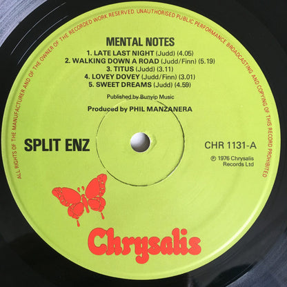 Split Enz : Mental Notes (LP, Album, Gat)