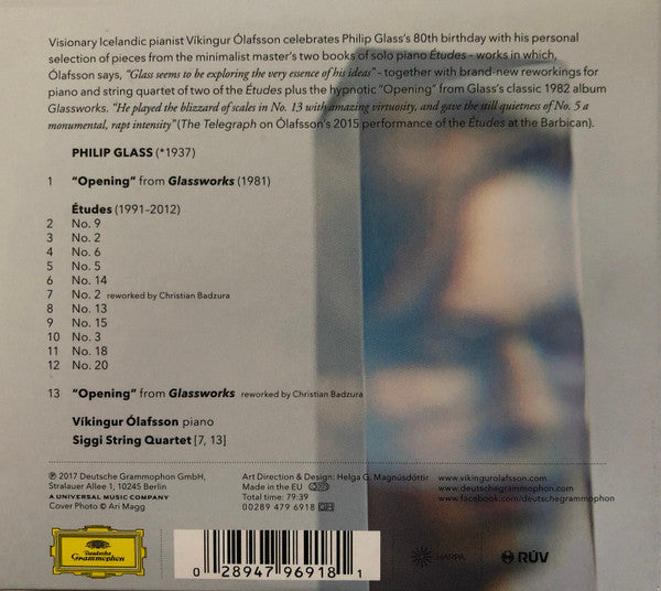 Philip Glass · Víkingur Ólafsson : Piano Works (CD)