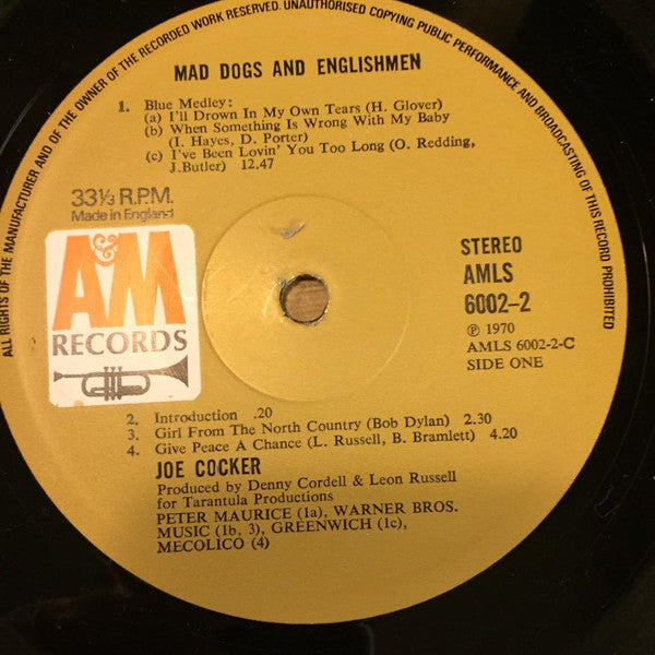 Joe Cocker : Mad Dogs & Englishmen (2xLP, Album, Fol)