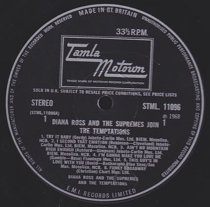 The Supremes Join The Temptations : Diana Ross & The Supremes Join The Temptations (LP, Album)