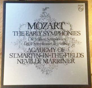 Wolfgang Amadeus Mozart - The Academy Of St. Martin-in-the-Fields, Sir Neville Marriner : The Early Symphonies = Die Frühen Sinfonien = Les 31 Symphonies De Jeunesse (8xLP, Album, RE + Box)
