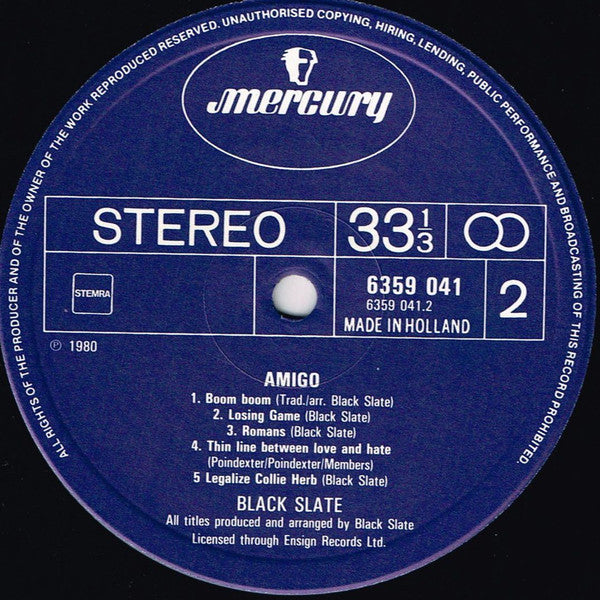 Black Slate : Amigo (LP, Album)