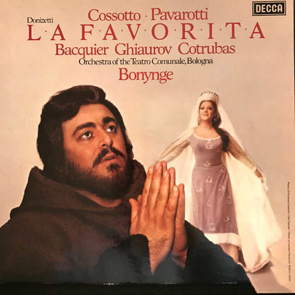 Gaetano Donizetti, Fiorenza Cossotto, Luciano Pavarotti, Gabriel Bacquier, Nicolai Ghiaurov, Ileana Cotrubas, Orchestra Del Teatro Comunale Di Bologna, Richard Bonynge : La Favorita (3xLP + Box)