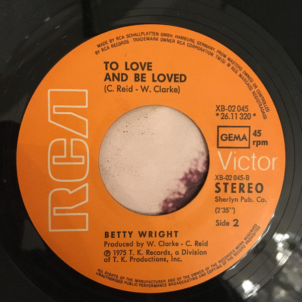 Betty Wright : Ooola La (7", Single)