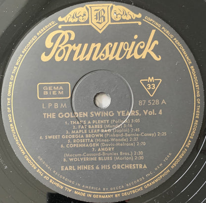 Earl Hines And His Orchestra : Earl Hines & His Orchestra 1934/1935 (LP, Comp, Mono)