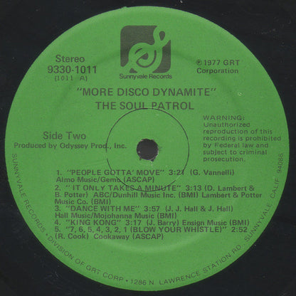 The Soul Patrol (2) : More Disco Dynamite!! (LP, Album)