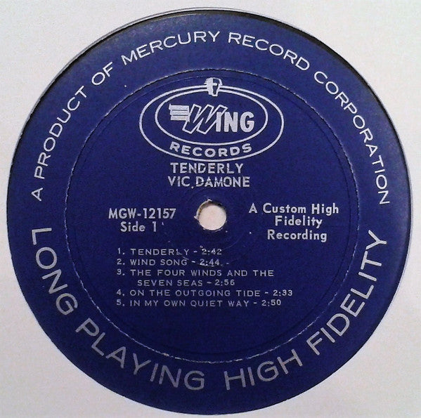 Vic Damone : Tenderly (LP, Mono)