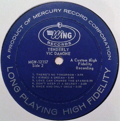 Vic Damone : Tenderly (LP, Mono)