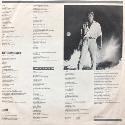 Roger Daltrey : Under A Raging Moon (LP, Album, AR )