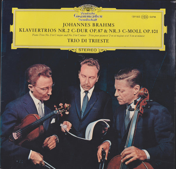Trio Di Trieste, Johannes Brahms : Klaviertrios Nr. 2 C-Dur Op. 87 & Nr. 3 C-Moll Op. 101 (LP, Album)