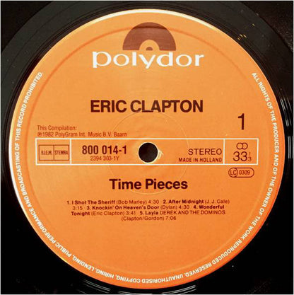 Eric Clapton : Time Pieces - The Best Of Eric Clapton (LP, Comp)