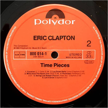 Eric Clapton : Time Pieces - The Best Of Eric Clapton (LP, Comp)