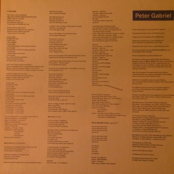 Peter Gabriel : So (LP, Album, RE)