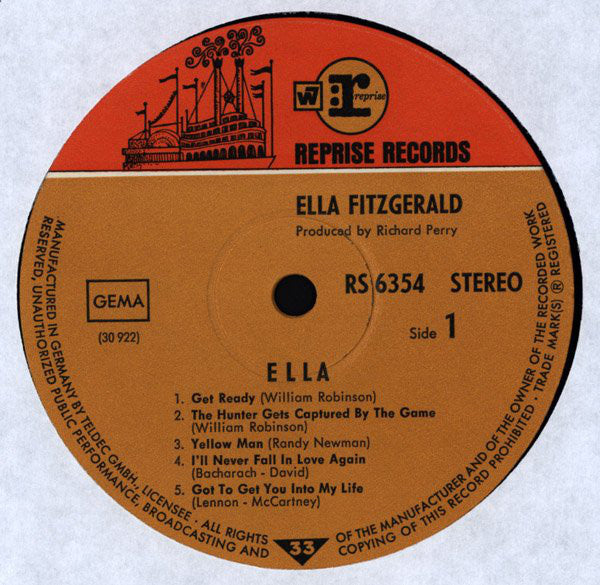 Ella Fitzgerald : Ella (LP, Album)