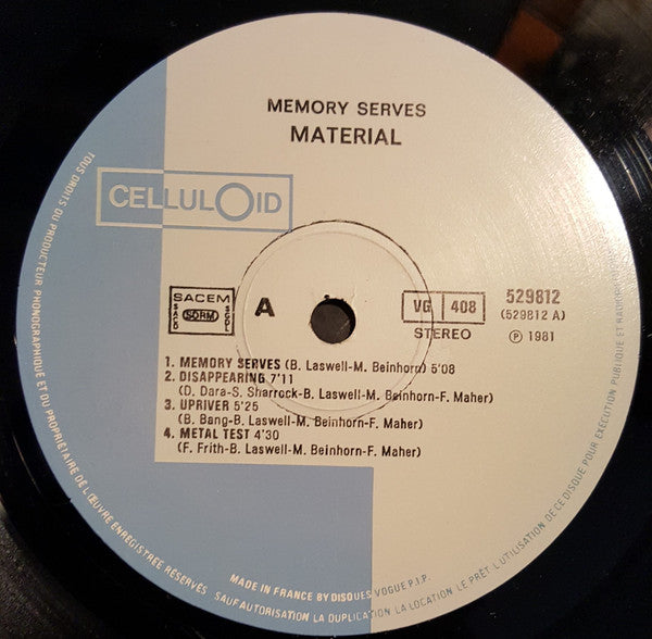 Material : Memory Serves (LP, Album, Yel)