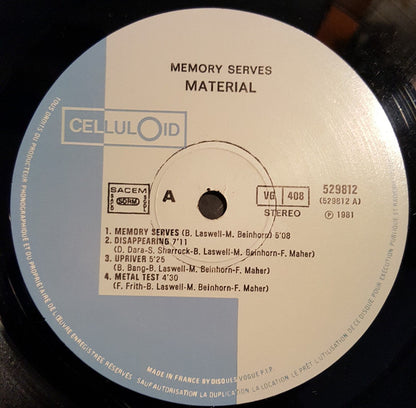 Material : Memory Serves (LP, Album, Yel)