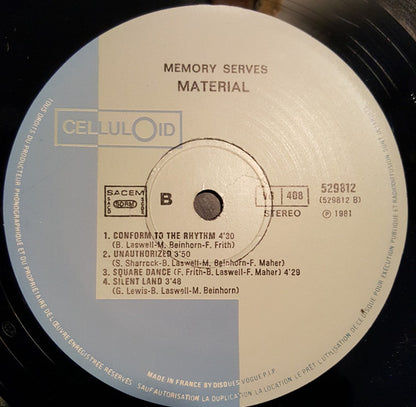Material : Memory Serves (LP, Album, Yel)