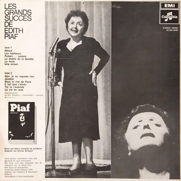 Edith Piaf : Les Grands Succès De Edith Piaf (LP, Comp)