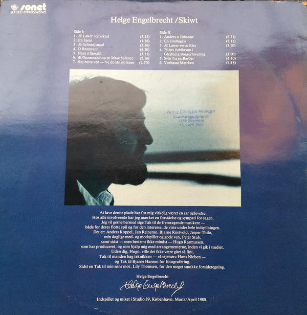 Helge Engelbrecht : Skiwt (LP, Gat)