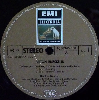 Heutling-Quartett, Heinz-Otto Graf : Anton Bruckner, Streichquintett F-dur (LP)